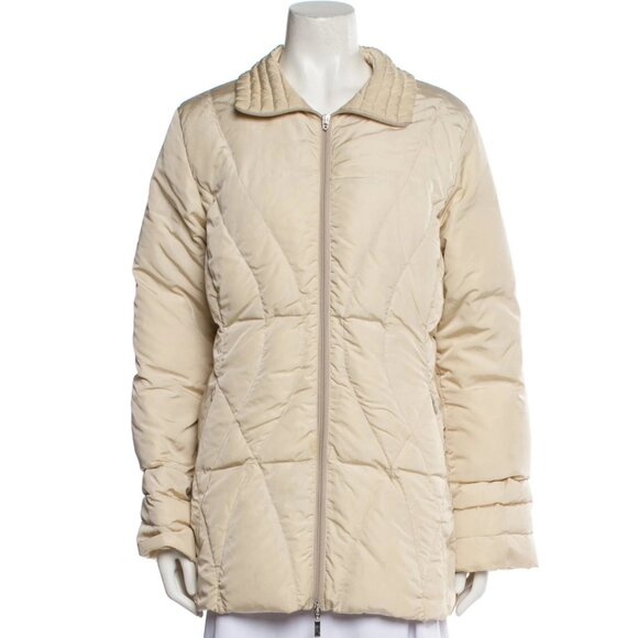 Moncler Coat Cream Down Packable Down Jacket EUC - Picture 1 of 10